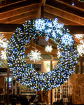 Dekra-Lite LED Ropelight Bubble Snowflake on Wreath