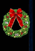 Dekra-Lite Classic Bow Wreath Lamppost Silhouette