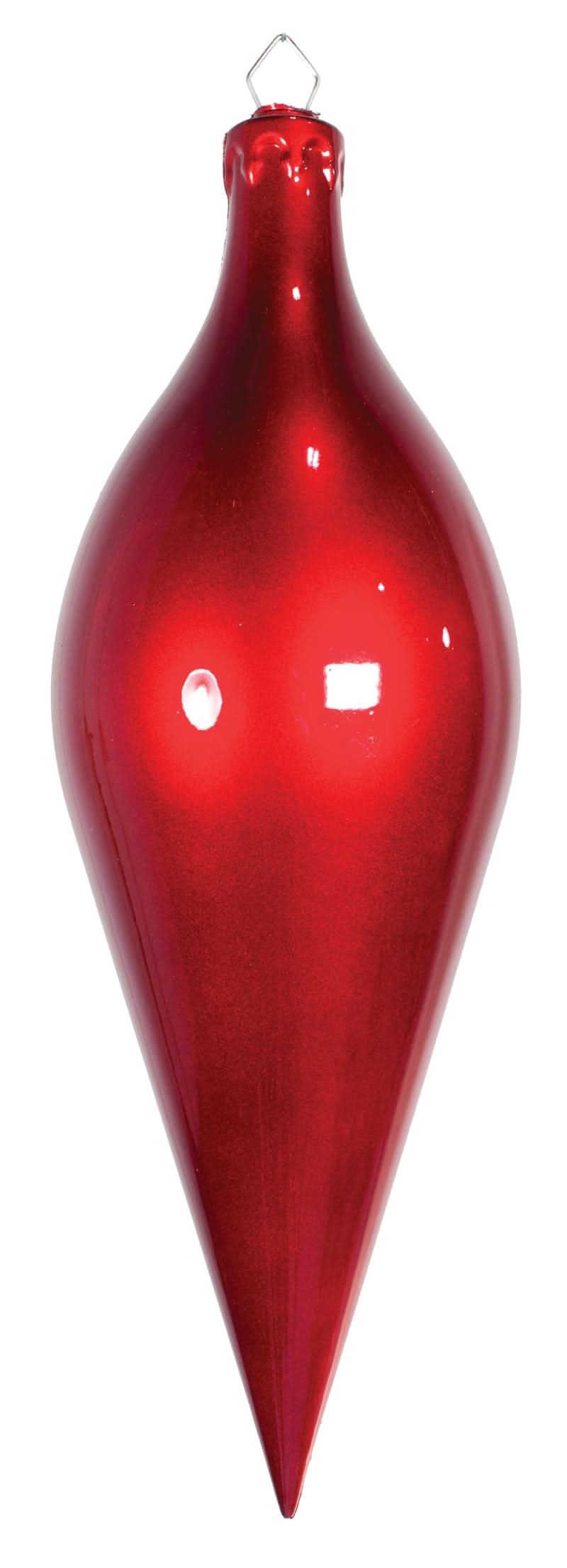 Ornament 13" Oval Candy Apple Red