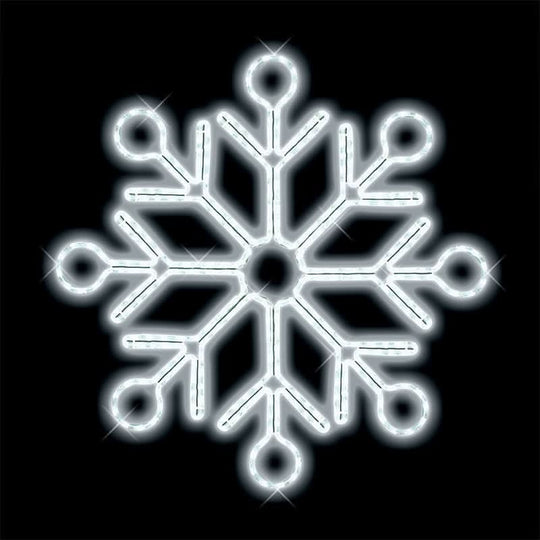 LED Ropelight Ornate Snowflake