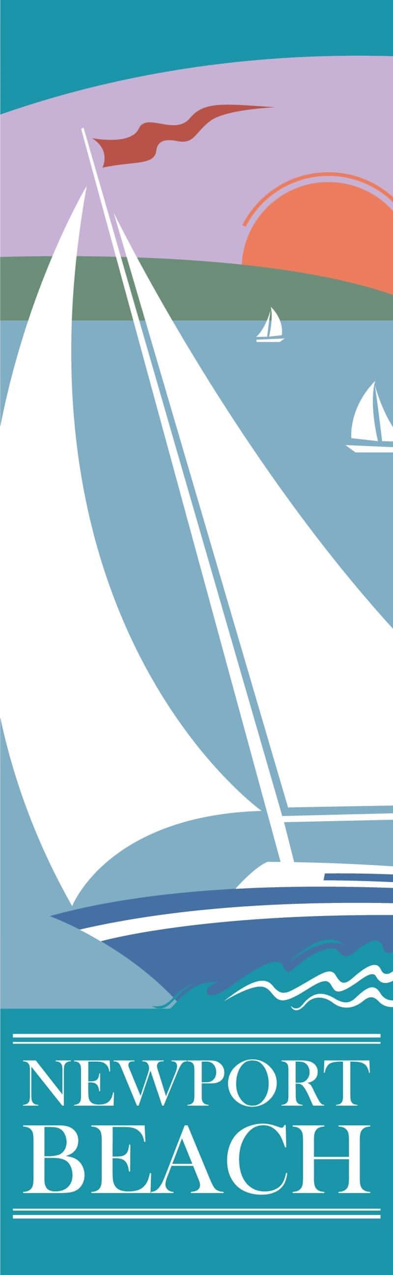 Sailing Single Vinyl Banner