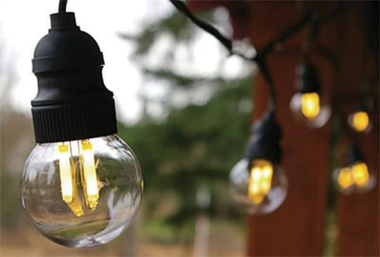 Festival Lighting with 2" Globe Bulbs