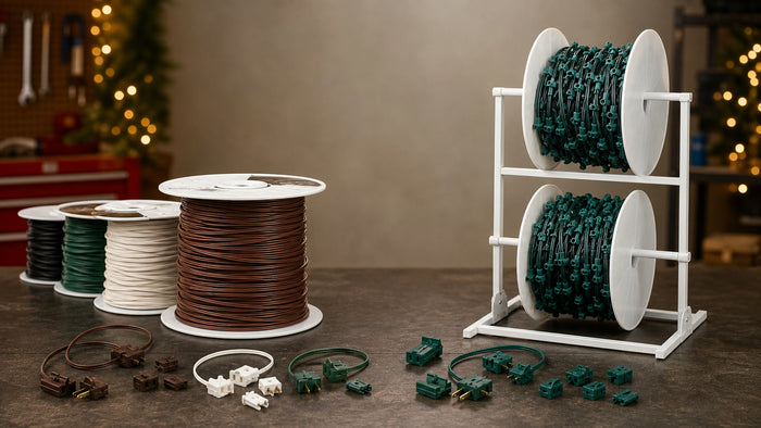 SPT-1 wire spools and SPT-2 light spools with matching Quick-Attach connectors