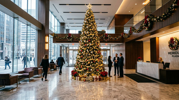 Empty Lobbies Don't Renew Leases: The Office Building Holiday Decor Strategy Nobody Is Talking About