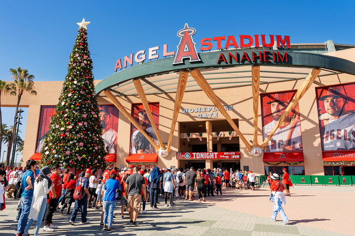 Christmas in June at Angels Stadium.