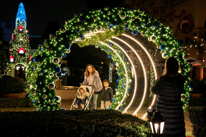 Walk-through wreath in Beverly Hills.