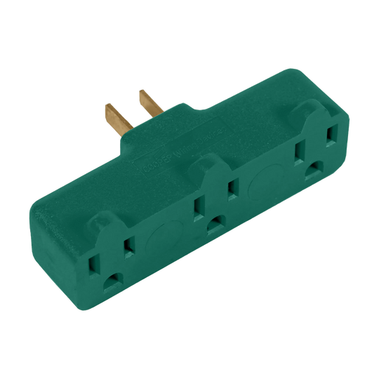 15 amp, 120v Cobra Head Triple Adapter