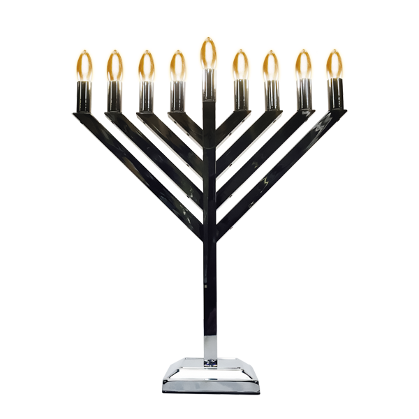 LED Chrome Menorah