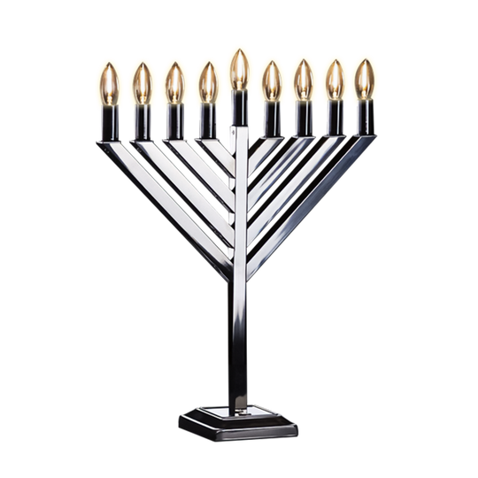 LED Chrome Menorah