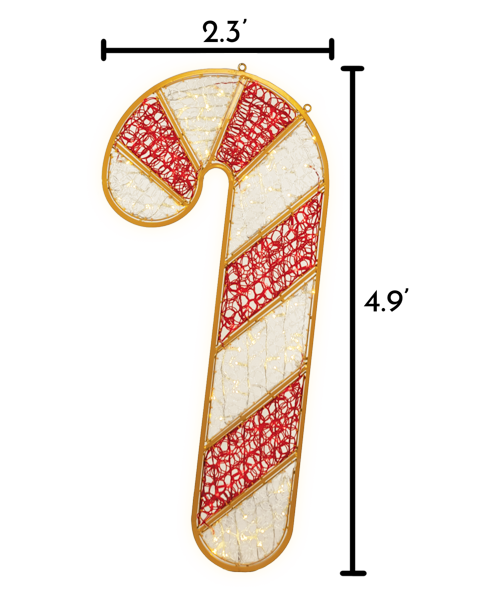 2D Aberdeen Candy Cane