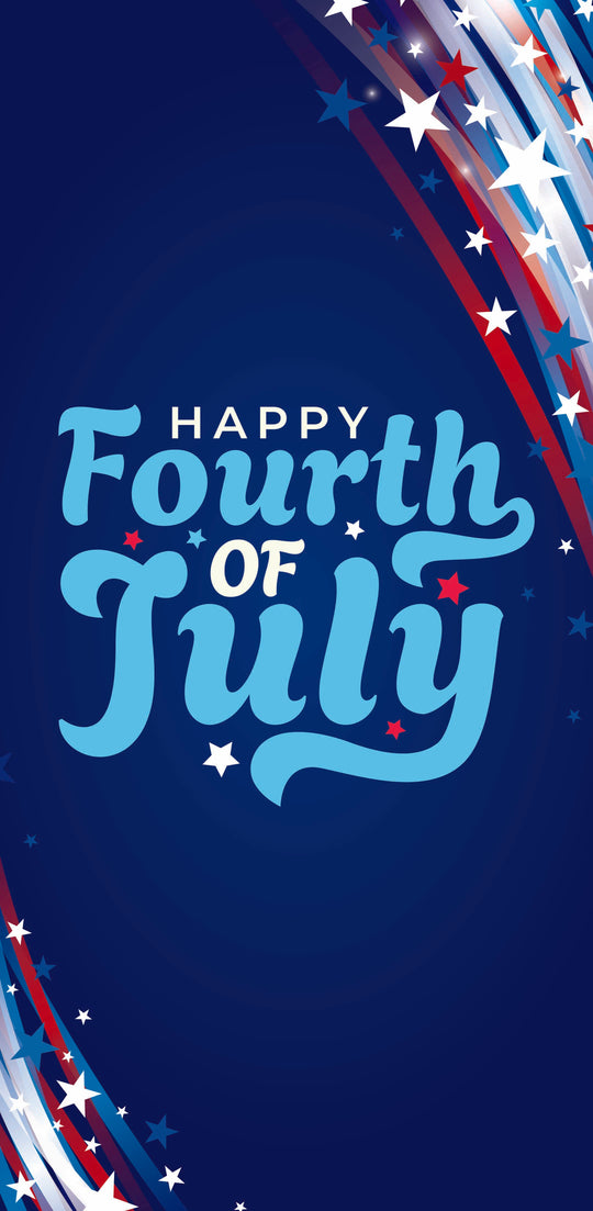 4th of July Single Vinyl Banner