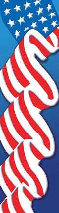 American Flag Single Vinyl Banner Dekra-Lite
