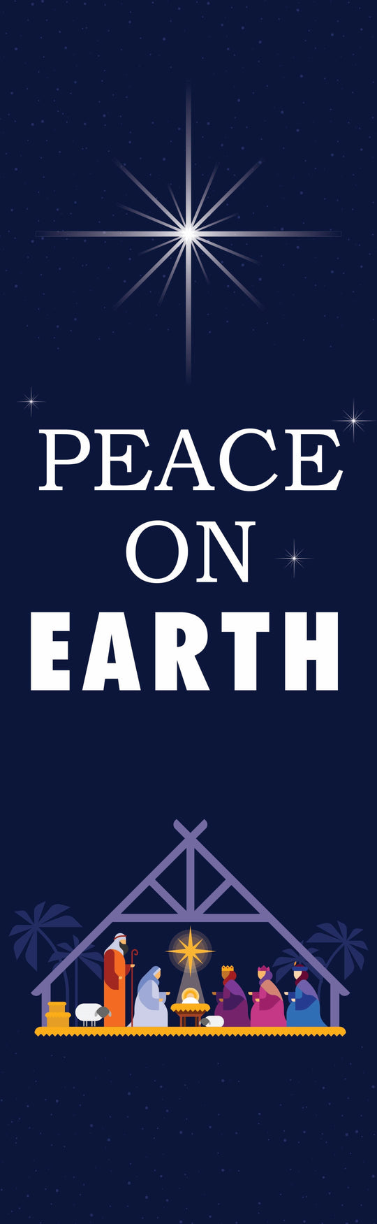 Away in a Manger Single Vinyl Banner