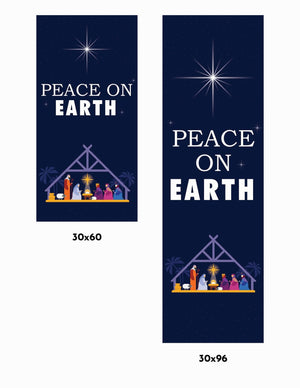 Away in a Manger Single Vinyl Banner