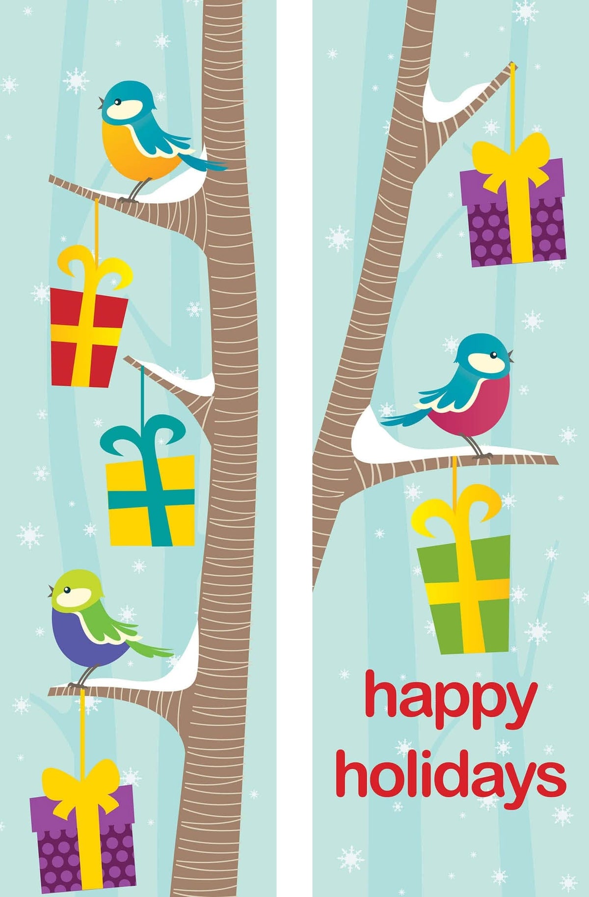 Birds in Forest Double Vinyl Banner Set