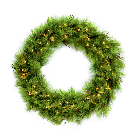 Dekra-Lite Bristle Pine Wreath