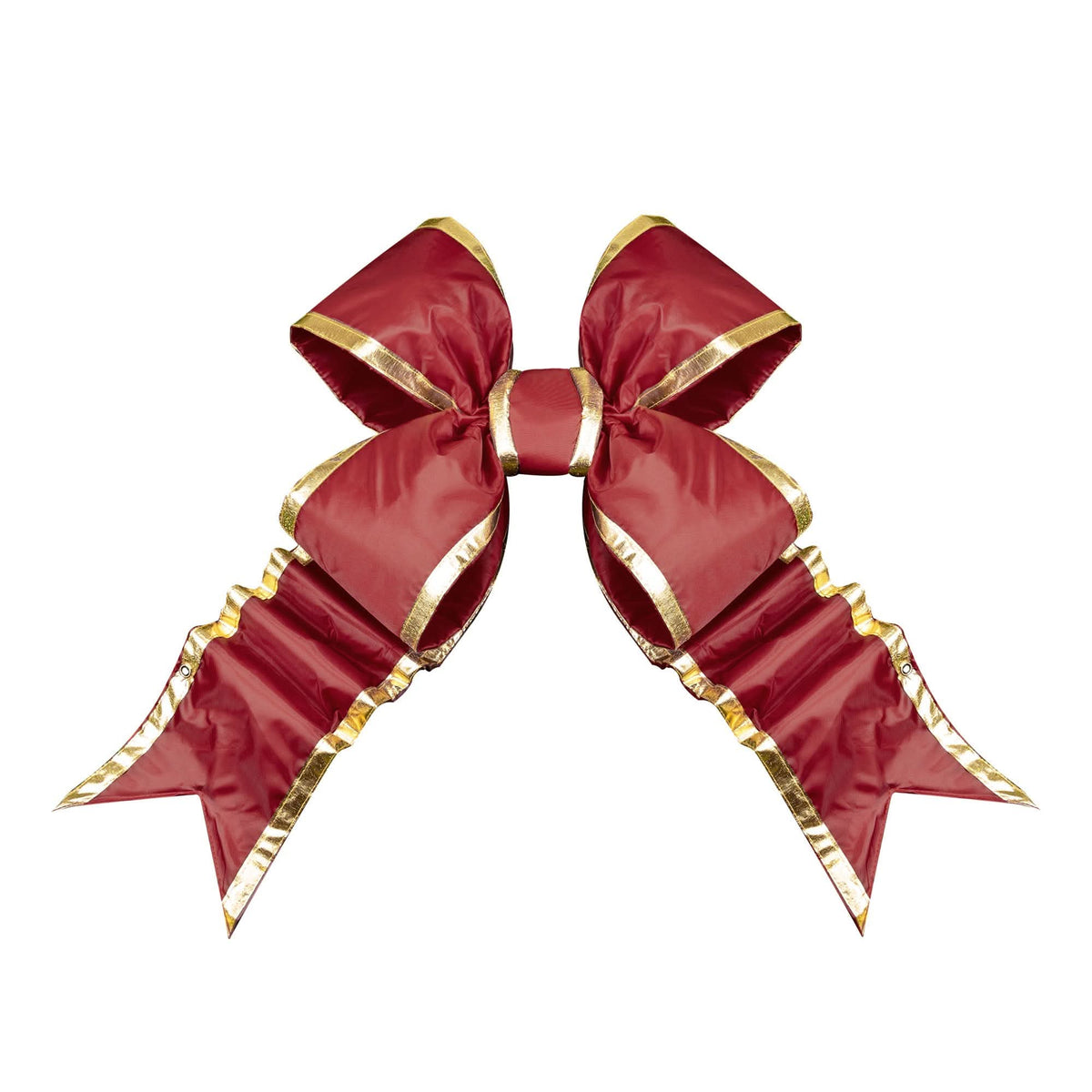 Burgundy Structural Bow with Gold Trim 18" and 24"