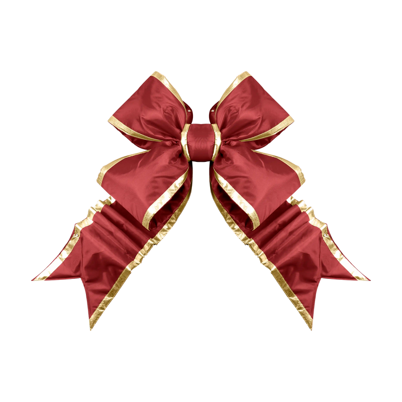 Burgundy Structural Bow with Gold Trim 36", 48", and 60"