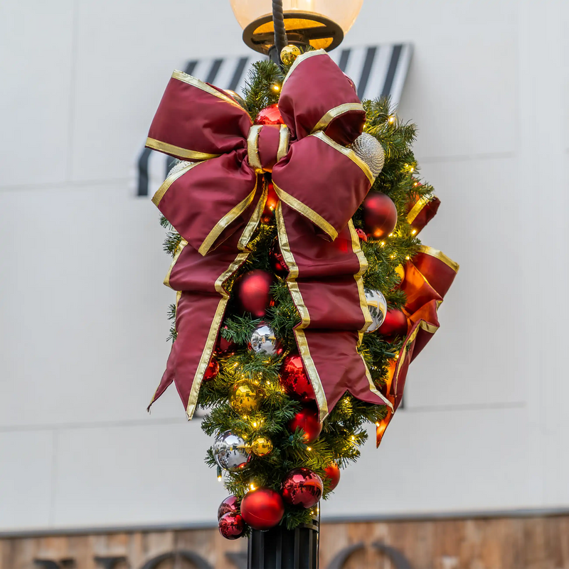 Burgundy Structural Bow with Gold Trim 36
