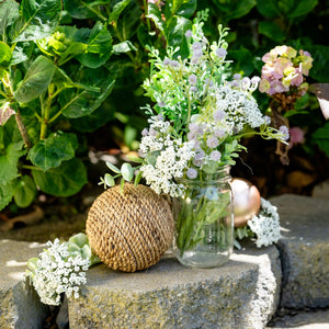 Burlap Round Ornaments