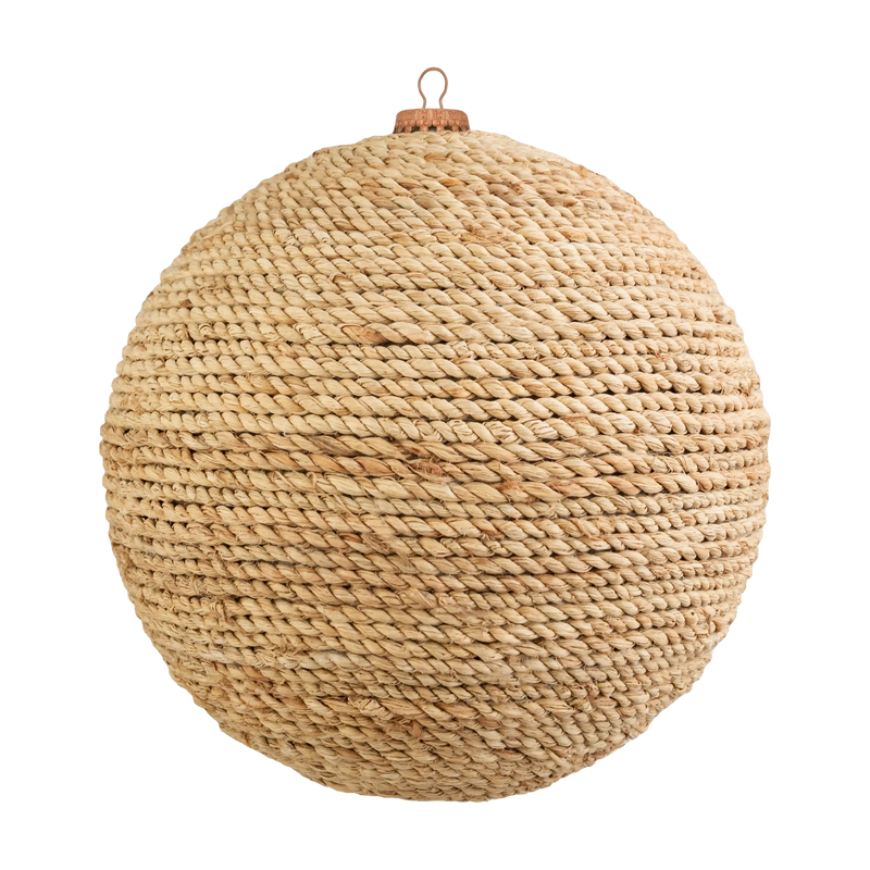 Burlap Round Ornaments