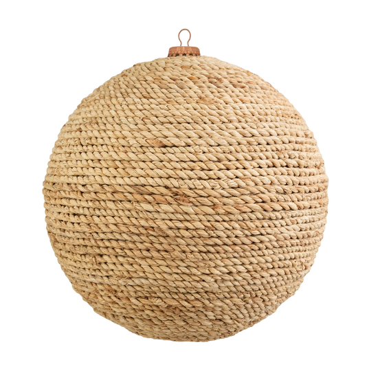 Burlap Round Ornaments