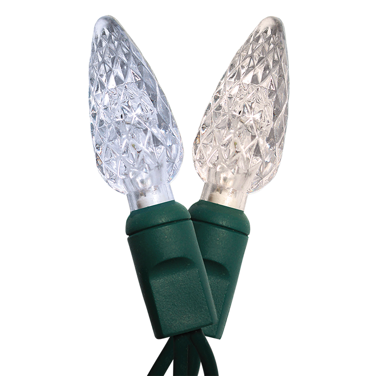 Dekra-Lite C6 Cool White & Warm White Faceted LED Mini Lights