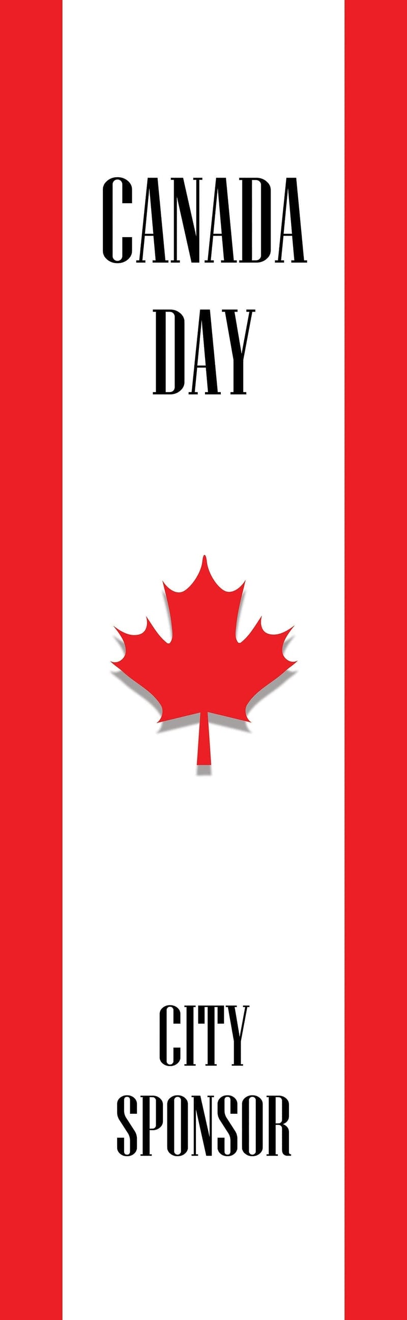 Canada Day Single Vinyl Banner