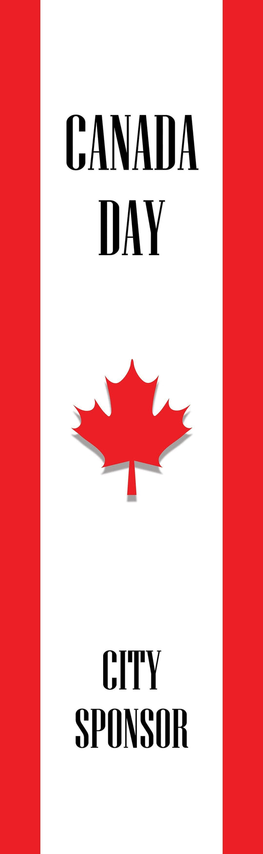 Canada Day Single Vinyl Banner