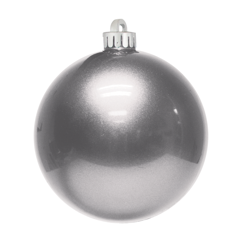 Dekra-Lite Silver Candy Apple Ornament