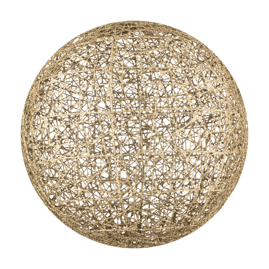 24" Champagne Glitter Ball Cage