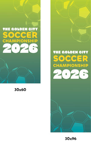 Championship Pitch Single Vinyl Banner