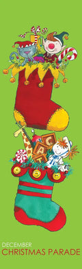 Cheerful Stocking Single Vinyl Banner Dekra-Lite
