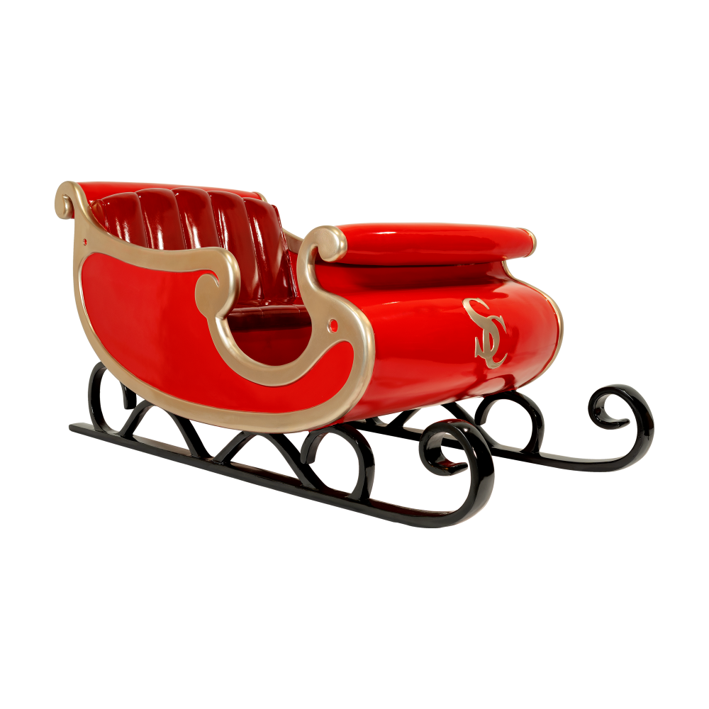 Cherry Red Santa Claus Monogram Sleigh – Dekra-Lite Cherry Red Santa Claus Monogram Sleigh – Dekra-Lite
