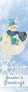 Chilly Snowman Single Vinyl Banner Dekra-Lite