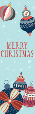 Christmas Baubles Single Vinyl Banner Dekra-Lite