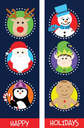 Christmas Characters Double Vinyl Banner Set Dekra-Lite