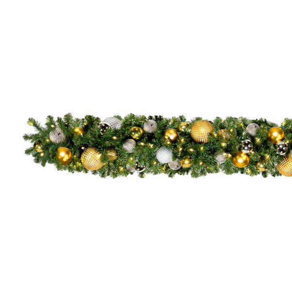 Elegant Pre-Decorated Garlands 10' Sections