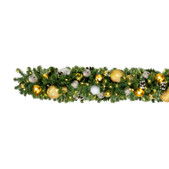 Elegant Pre-Decorated Garlands 10' Sections