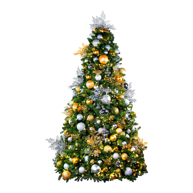 Christmas Elegance Pre-Decorated Trees