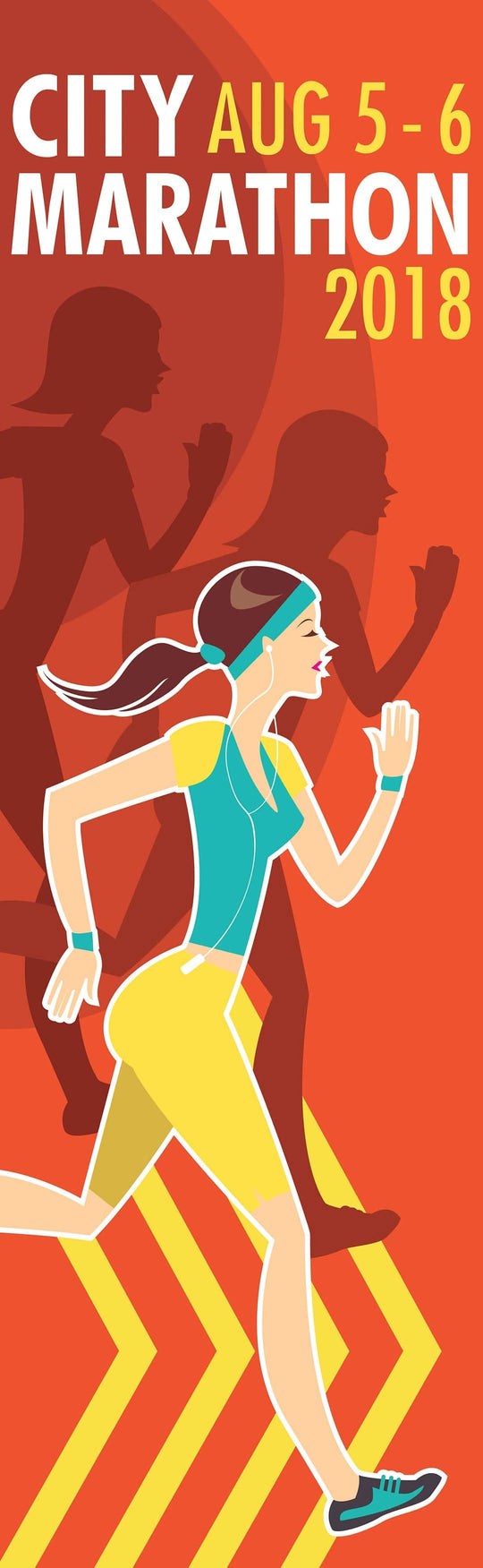 City Marathon Single Vinyl Banner