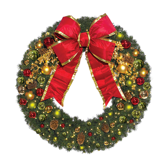 Classic Christmas Pre-Decorated Wreaths