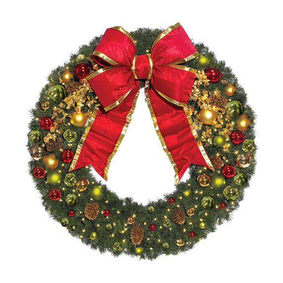 Dekra-Lite Classic Christmas Pre-Decorated Wreath