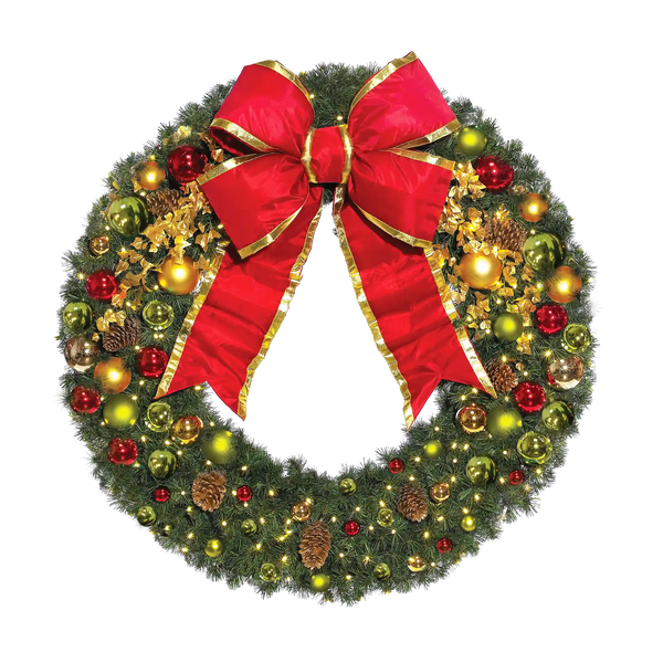 Classic Christmas Pre-Decorated Wreaths