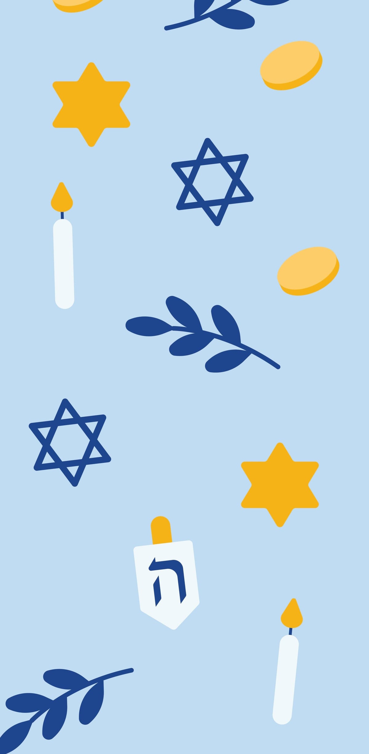 Classic Hanukkah Vinyl Banners