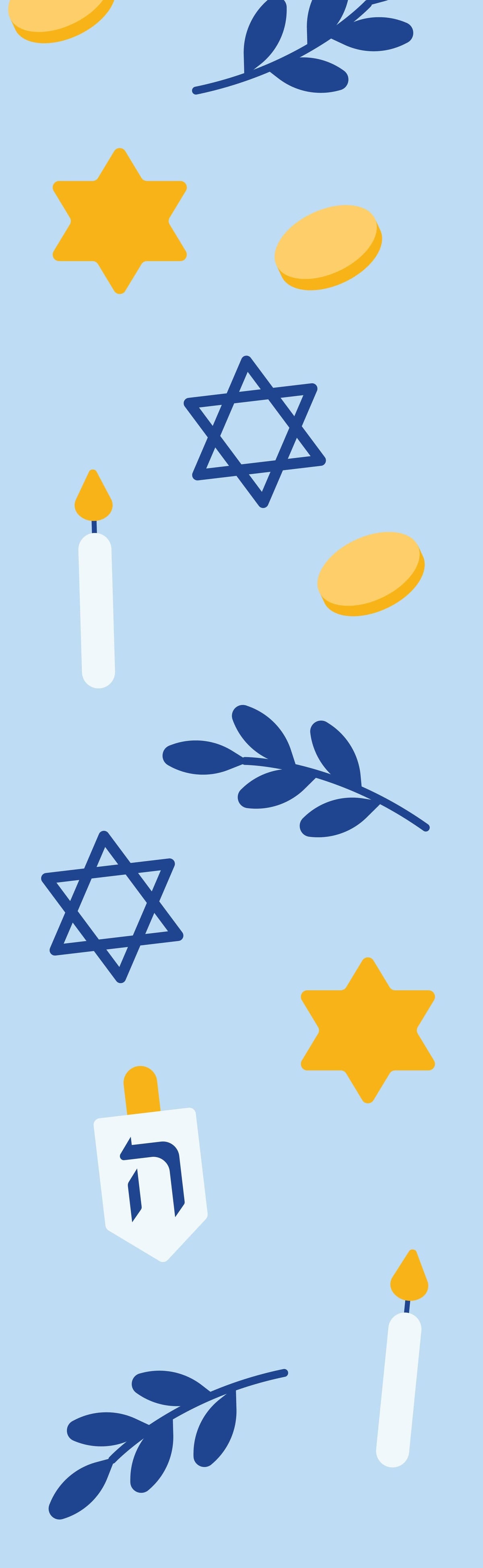 Classic Hanukkah Vinyl Banners