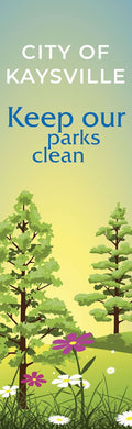 Clean Parks Single Vinyl Banner Dekra-Lite