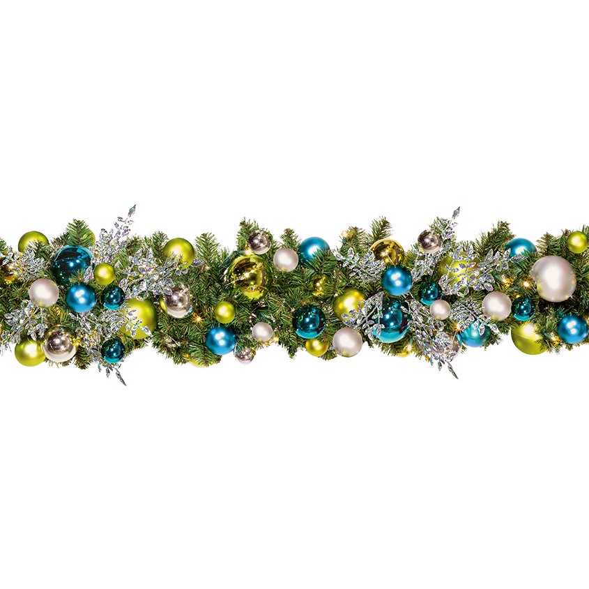 Dekra-Lite 10' Coastal Christmas Pre-Decorated Garland
