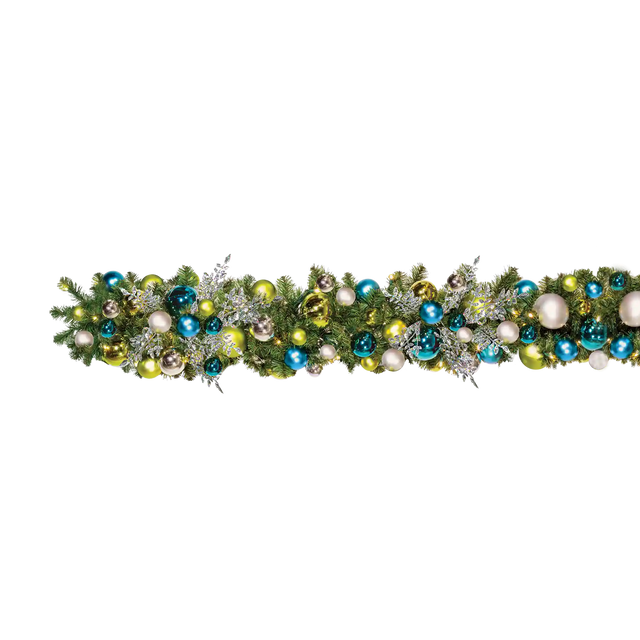 Coastal Christmas Pre-Decorated Garlands 10' Sections