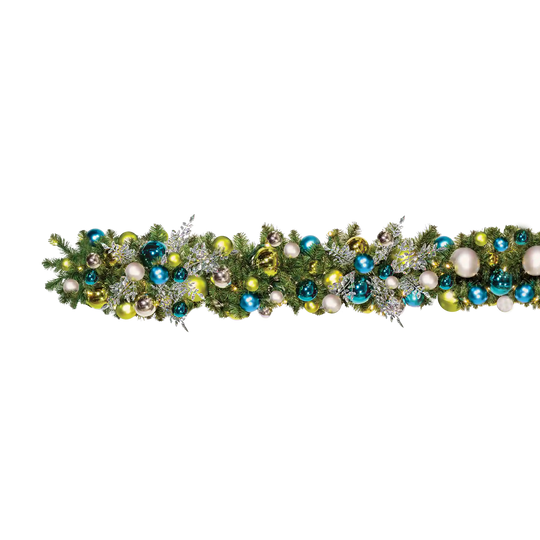Coastal Christmas Pre-Decorated Garlands 10' Sections